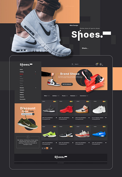 Shoes App Re-Design animation branding graphic design logo motion graphics ui