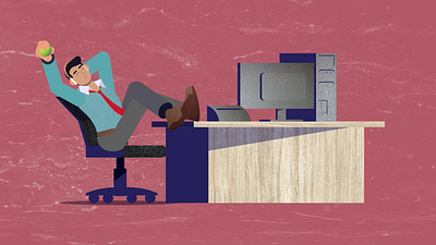 A Lazy work day animation graphic design motion graphics