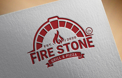 Cave Grill, Stone BBQ, Meat Grill & Restaurant logo cave grill fire logo food logo grill and pizza meat grill restaurant logo stone bbq