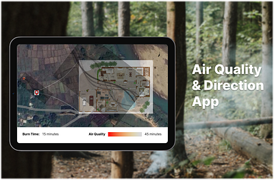Air Quality & Smoke Direction App ui ux