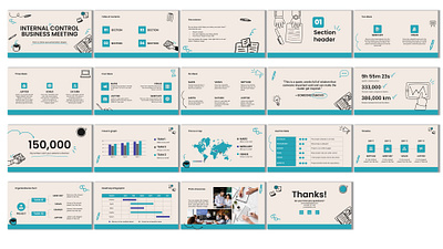 Internal control Business Meeting Slide template 2023 design powerpoint presentation template