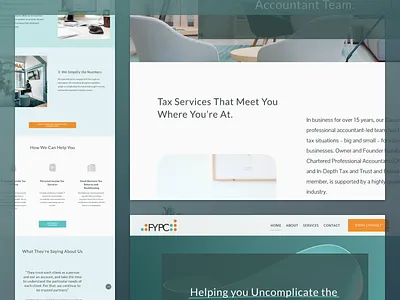 FYPC Web Design accountant branding design digitalagency figma green startup toronto ui ux web webdesign