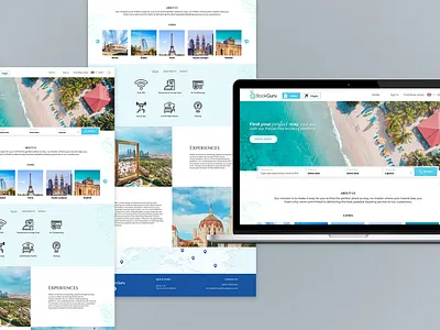 Booking Platform BG design graphic design ui ux
