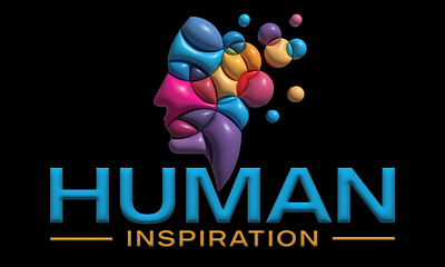 3D Human Inspiration logo 3d 3diocn human icon inspiration logo logodesign training