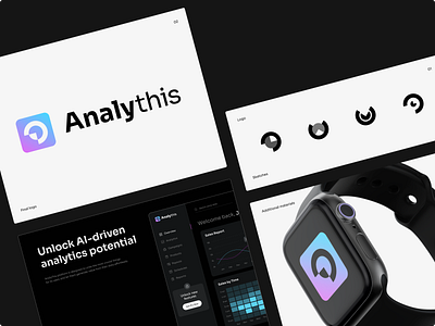 Analythis - Logo design for AI-powered marketing platform ai brand guidelines brand identity brandbook branding branding design clean graphic design logo logo design logobook martech minimal saas platform visual identity