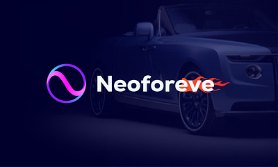 Neoforeve Modern minimalist wordmark car company logo design 2d brand identity branding car logo design graphic design logo logo design neoforve car logo timeless logo typography vector wordmark