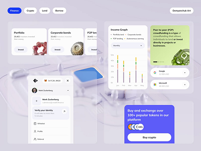 Credefi - Crypto lending for real-economy projects analitics clean crypto cryptocurrency currency dashboard finance invest modal modern platform product design saas design ui ui ux ux wallet