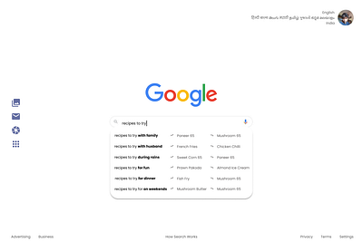 Google Search - Trending Searches app ui ux