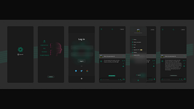 Chat GPT app UI design app design logo typography ui ux