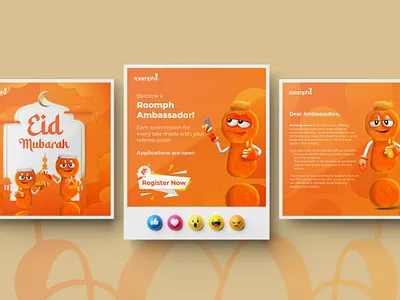 Roomph Social Media Posts branding design graphic design illustration vector