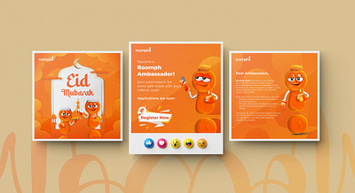 Roomph Social Media Posts branding design graphic design illustration vector