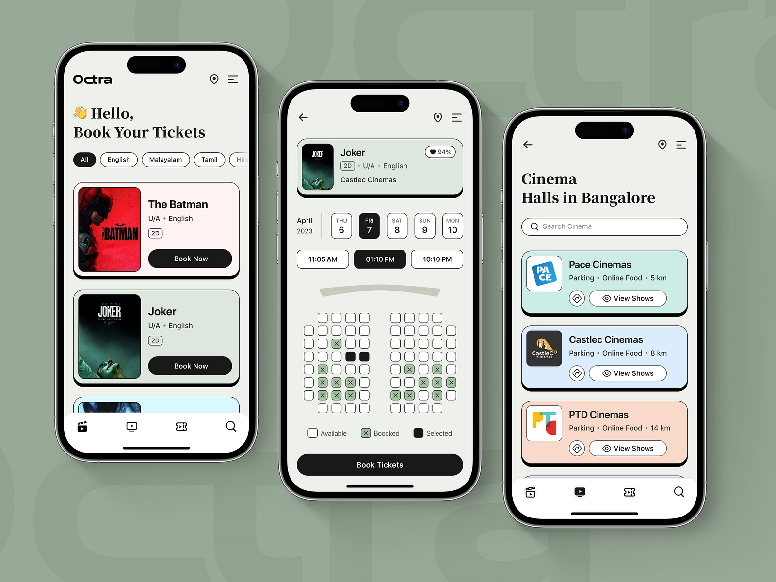 Booking Service Mobile App design: iOS Android ux ui designer by Vimal ...