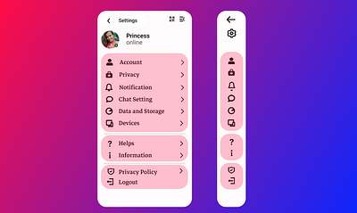 #Daily UI Challenge 007 Settings design typography ui ui ux user experience