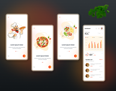 Restaurant App Dashboard app branding design figma graphic design illustration logo ui uiux user interface designing