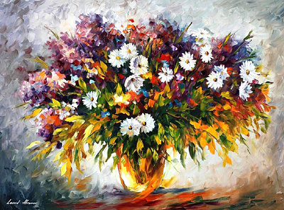 LILAC AND CHAMOMILE - 40"x30" (100cm x 75cm) leonidafremov