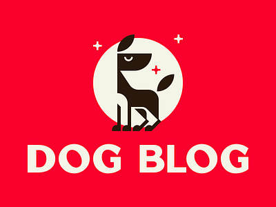 Dog Blog animal blog branding design dog doggy logo pet puppy red vector