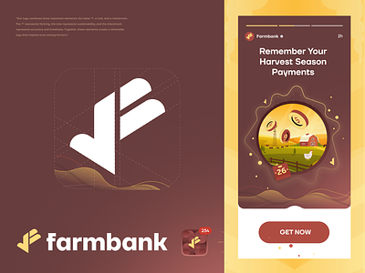 Farmbank Logo brand identity branding identity logo logotype minimal typography ui ux vector