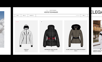 Henri Duvillard - Listing product centra design ecommerce fashion graphic design layout listing outdoor product list ski ui ux web web design website