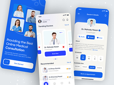 Doctor's App app appointment clinic doctor doctor app fitness food health healthcare app ios landing page medical medical app medical interface medicine mobile app mobile app design patient uidesign uxdesign