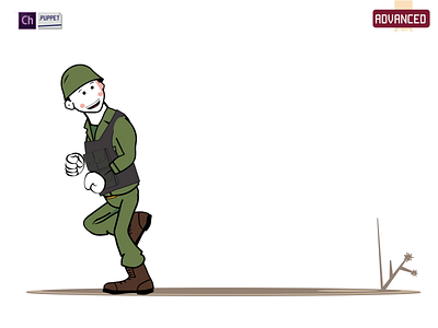 Run Ashton Run.... animation army character character animator character design download military puppet soldier stick figure