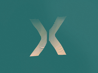 Letra X 36daysoftype 36daysoftype x 36daysoftype10 alphabet design gradient grain graphic design illustration letra letra x letter letter design letter x type type design type designer typography waves x