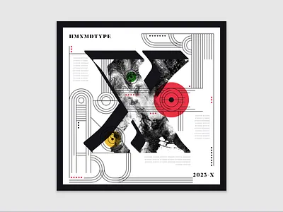 36 Days of Type | X (2023) 36days x 36daysoftype 36daysoftype10 abstract design experimental experiments graphicdesign illustration type typography x