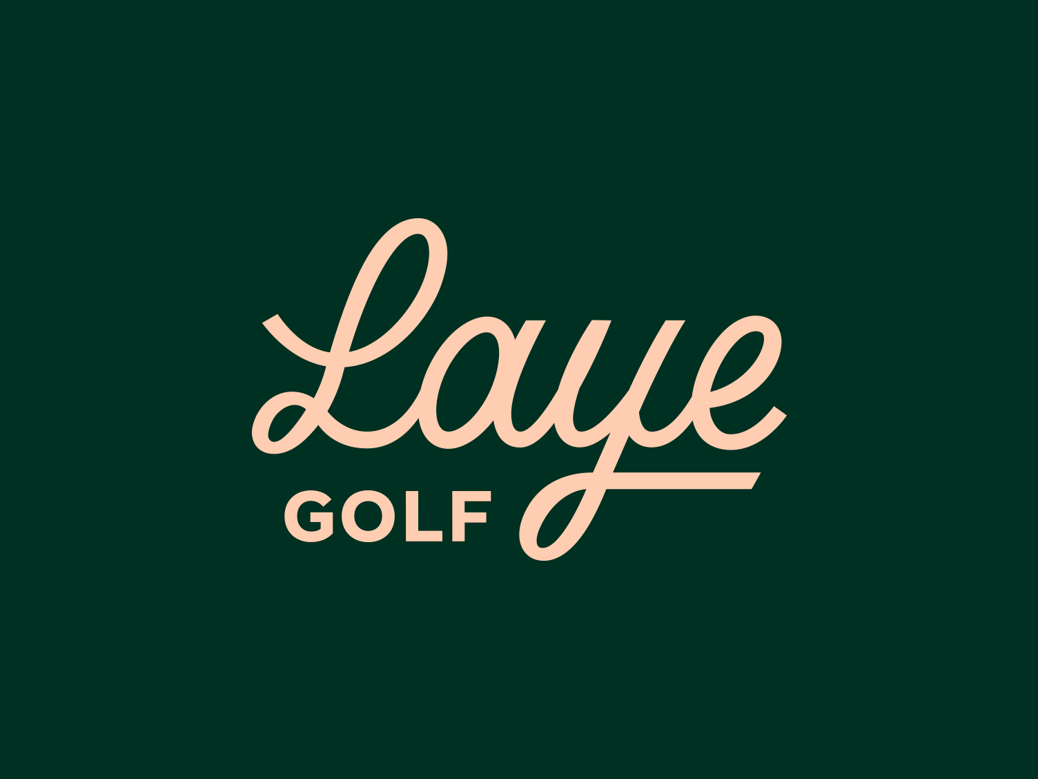 Laye Golf branding calligraphy design font golf hand drawn hand lettering lettering logo logoscript logotype pencil script sketch startup type typeface typography word mark wordmark