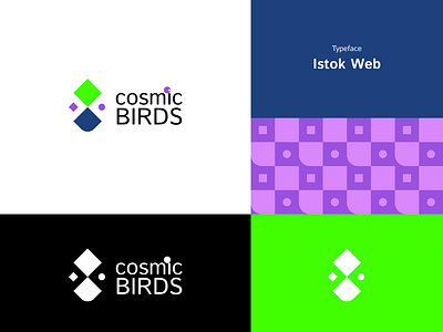 Cosmic Bird Logo black branding clean creative hero icon logo logodesign minimal modern sleek symbol vector