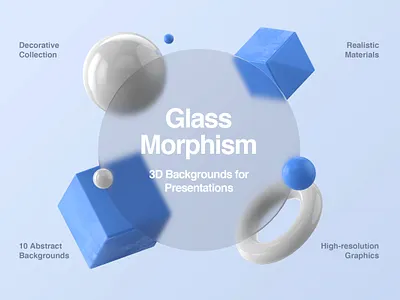 Glassmorphism - 3D Backgrounds for Presentations 3d 3d render abstract background composition geometric geometric shape glass glass morphism glassmorphism illustration landing landing page modern poster presentation render social media wallpaper website