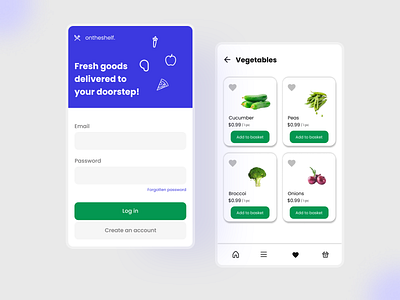 Grocery Delivery App adobe xd android design figma iphone mobile app prototyping sketch ui uiux unique mobile ui user interface web design wireframing