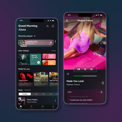 Music App UI Concept figma music musicapp ui design