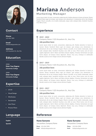 CV Templates Available for Professionals graphic design