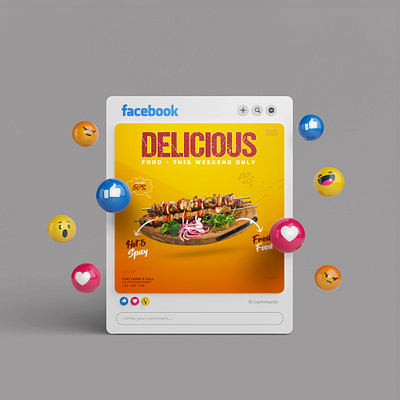 social media posts branding food post graphic design marketing resturant social media post