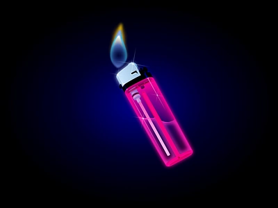 Glossy Objects: Lighter adobeillustrator digitalairbrush illustration vector