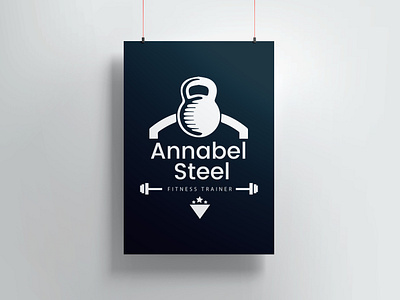 Annabel Steel Fitness Logo Design 3d branding design fiverr graphic design gym illustration logo ui vector