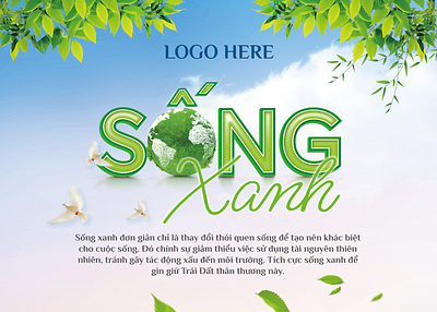 Live Green Save Green Poster clean eco fresh go green green life live green nature organic planet protect save save green save the earth the environment together tree