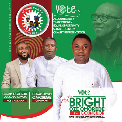 LP bright downsign labour party labour party design labour party logo nigeria omorede pastor political sam omo