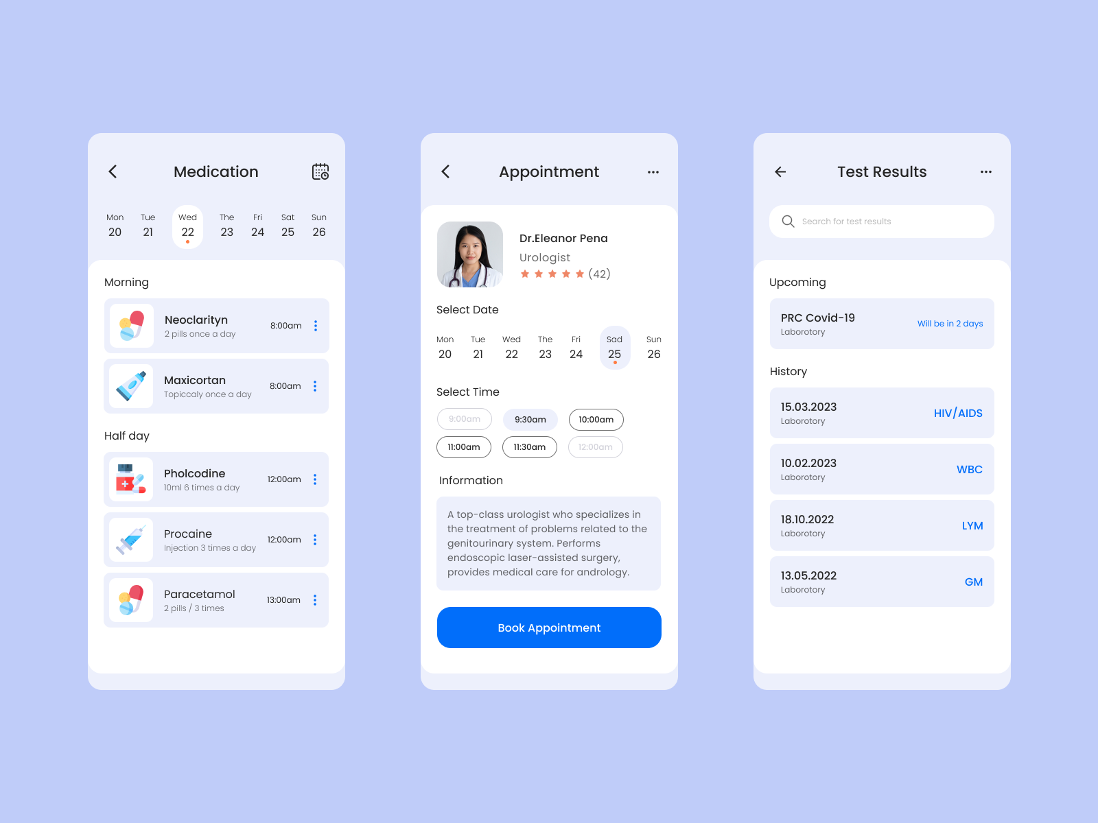 Medical service Mobile app by Dmytro Burykin on Dribbble