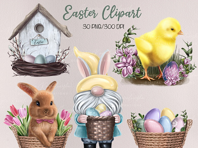 Easter Clipart designs, themes, templates and downloadable graphic elements  on Dribbble