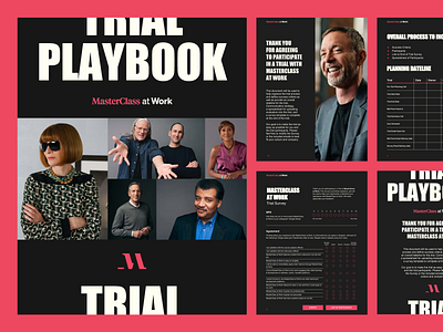 MasterClass at Work Trial Playbook book layout booklet checklist ebook editorial editorial design editorial layout graphic design handbook layout list masterclass pdf playbook text layout