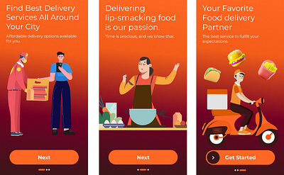 Food & Delivery App Wireframes and Mockup's adobe xd branding delivery app design figma food food app graphic design motion graphics project ui ui ux design