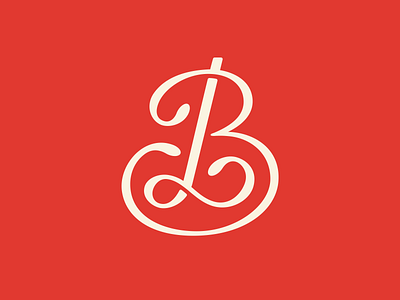 "BL" Monogram b bl cursive custom lettering custom type graphic design initials l letter b letter design letter l letter logo lettering logo logo design monogram monogram design swash lettering