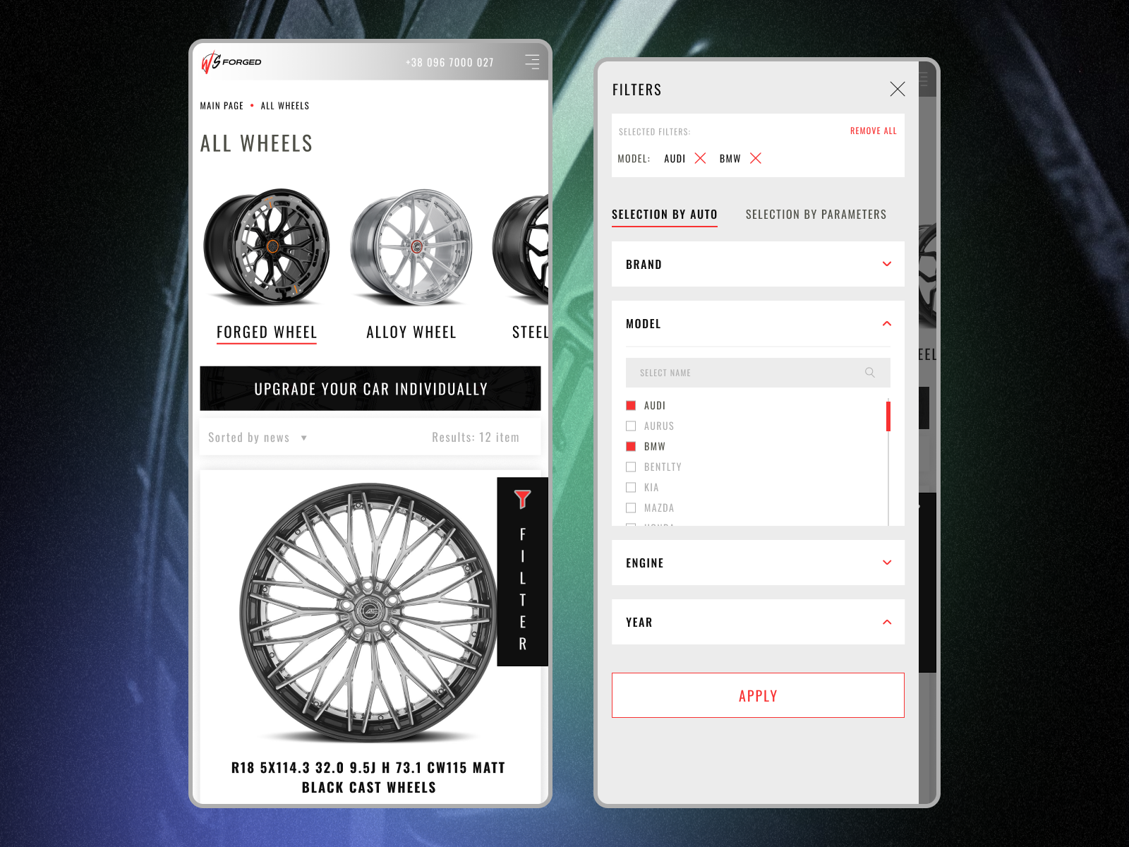 Ecommerce car online store - catalog filter page | 💛💙 car car store design design. e commerce ecom ecommerce figma graphic design landing landing page online store ui ui ecommerce ui ux ux wheel wheel store