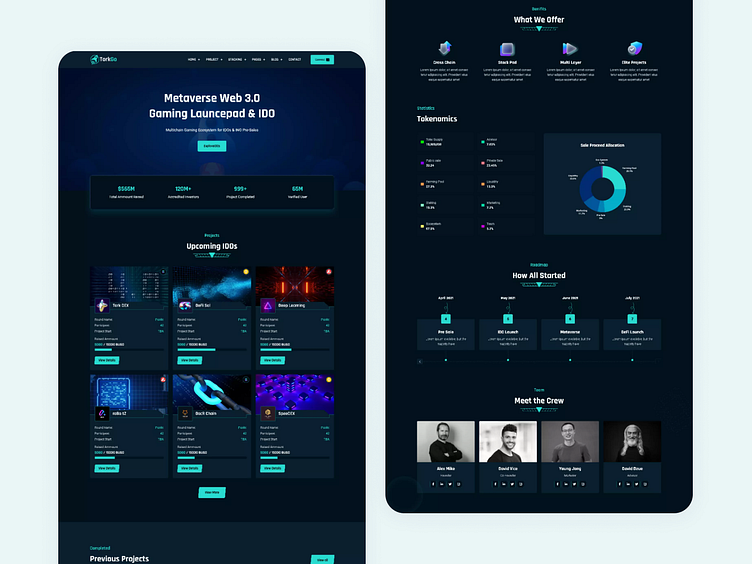 Metaverse Web3 Gaming Launce pad & IDO by The Tork on Dribbble