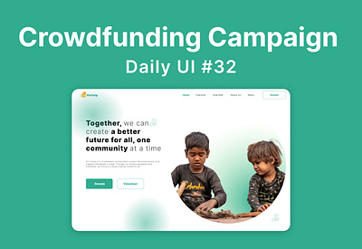 Crowdfunding Campaign #DailyUI #032 campaign challenge crowdfunding dailyui design ui ux