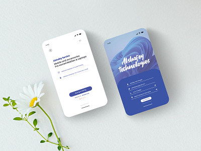 Minimal UI Business Card for Mobile Services and Sales adobe illustrator brand identity branding business card design graphic design illustration logo ui ux vector
