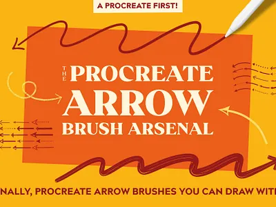 The Procreate Arrow Brush Arsenal apple pencil arrow arrows brush brushes cursor ipad pointer procreate