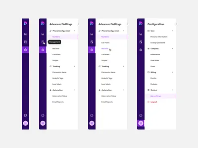 Collapsible Dashboard Left Sidebar Menu Nav Subnavigation accordion app collapsible complex menu configuration design digital product design flat icon header interaction labels log out designs menu design nav navigation settings design side nav software dashboard user configuration web app