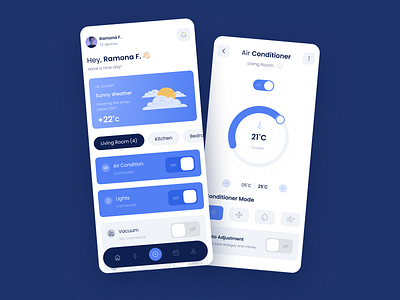 Smart home - Mobile app app app design design itdevgroup minimal mobile mobile app mobile desihn modern remote contol smart home smart home mobil smarthome ui ux