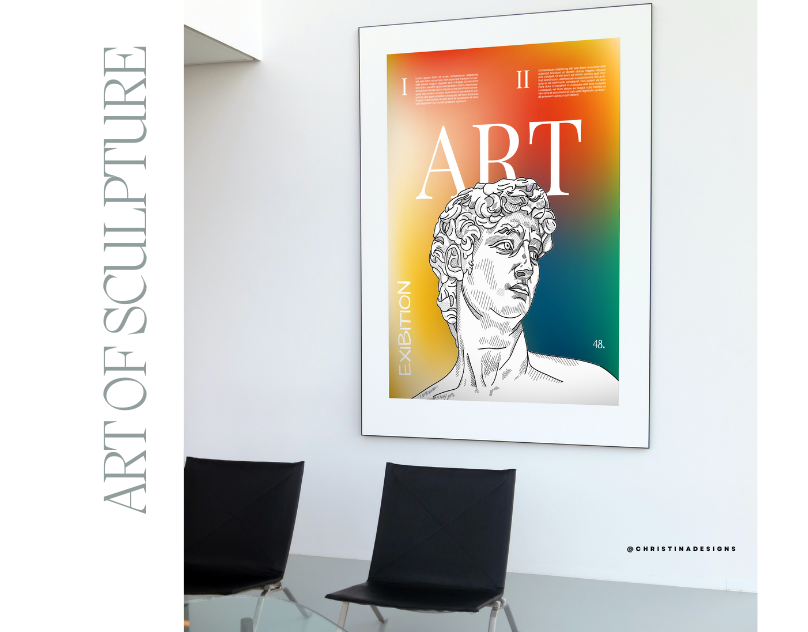 #5 Ancient Greece in Modern Art ancient art art of sculpture banner classical art collage contemporary david design exhibition gallery gradient greek layout michelangelo modern poster posters sculpture template